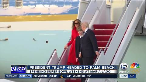 Flight restrictions indicate President Trump returning to Palm Beach County this weekend