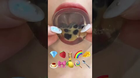 Bubble🧋tea ASMR emoji #asmrdrinking #asmreating #asmr #asmrbubbles #bubbletea matam sesuai #viral