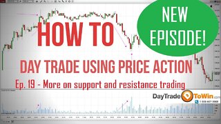 How to day trade using price action Day trading for beginners Ep18 Support & Resistance