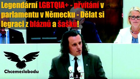 Legendární LGBTQIA+ - přvítání v parlamentu v Německu - Dělat si legraci z bláznů a šašků!