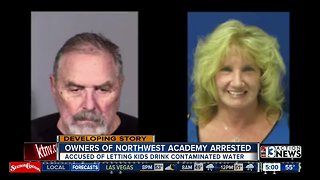 Police have arrested the owners of a boarding school in Nye County