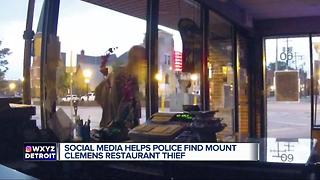 Social media helps police find Mt. Clemens restaurant thief