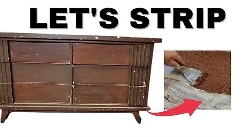 How To Strip Paint From Wood / Mid-Century Modern Dresser Makeover