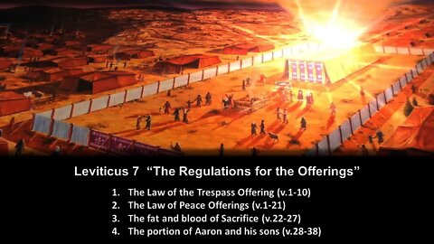 Leviticus 7 “The Regulations for the Offerings” - Calvary Chapel Fergus Falls