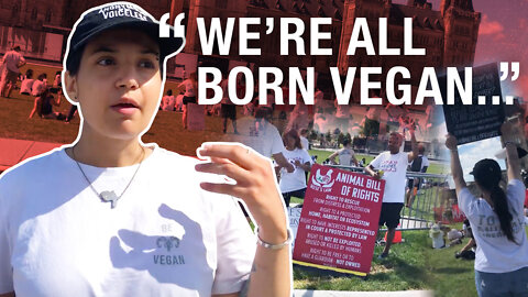 Meat haters gather on Parliament Hill to protest in favour of veganism