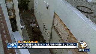 Neighbors want homeless out of buildings