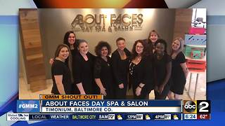 About Faces Day Spa & Salon sends GMM a shout out