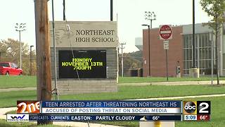Police: 16-year-old arrested after social media post threatens Northeast High School