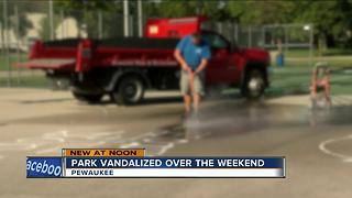 Pewaukee community comes together to clean up vulgar graffiti