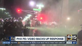 Phoenix police: Video backs up post-rally response