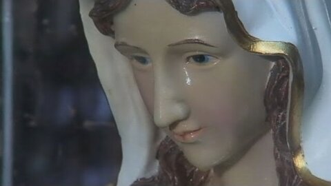 Statue of Virgin Mary Cries Tears of Oil