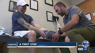 Aurora Theater Shooting survivor takes first steps after amputation