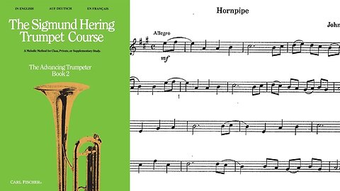 [MÉTODO DE TROMPETE] Livro 2 do método de Sigmund Hering 30 - A Major / Lá Maior (Hornpipe, Barrett)
