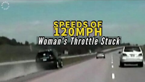 Woman Throttle On Car Stuck On Freeway 120mph Chase