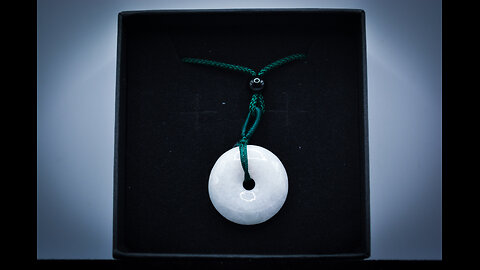 White Jade Button (Donut) #jade #jadedonut #jewelry #giftideas #necklace #charm