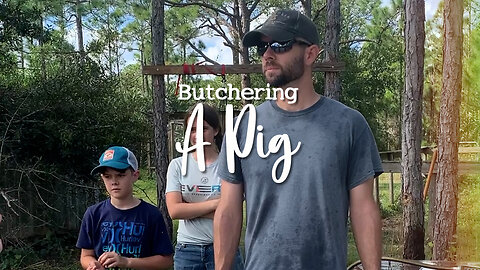 We Learned How to Butcher a Pig this Weekend