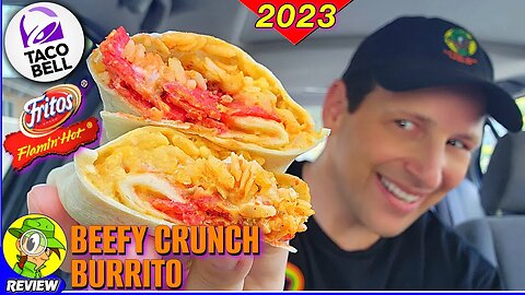 Taco Bell® BEEFY CRUNCH BURRITO 2023 Reviews 🌮🔔🔥🌯 IT'S BACK! 😍 Peep THIS Out! 🕵️‍♂️