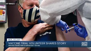 Vaccine trial volunteer shares story