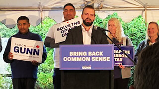 WATCH: Aaron Gunn's full speech announcing his run for B.C. Liberal leader