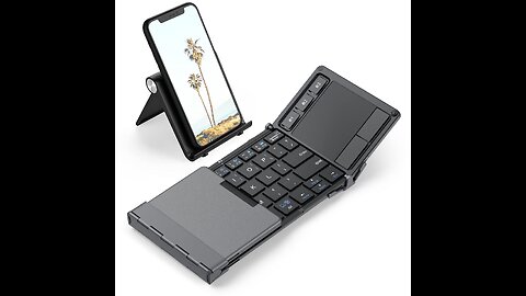 Tri-folding Bluetooth Keyboard with Sensitive Touchpad