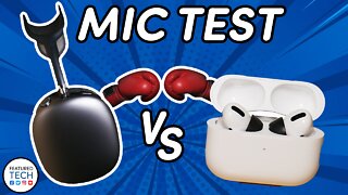 Apple AirPods Max vs Pro Mic Test | Featured Tech (2021)