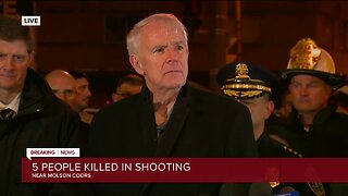 Mayor Tom Barrett gives an update on fatal Molson Coors shooting