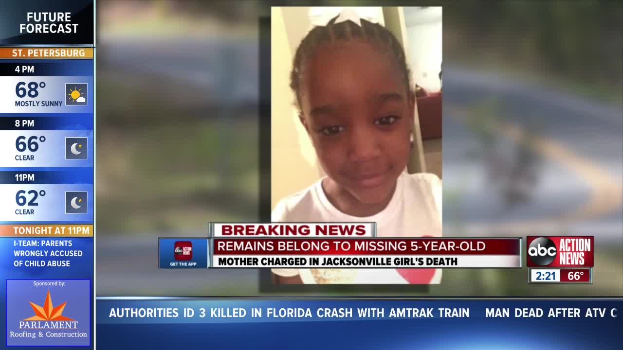 Remains found in Alabama confirmed to be missing 5-year-old Florida girl