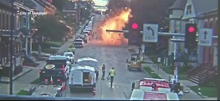 Scary scene as Iowa house explodes unexpectedly