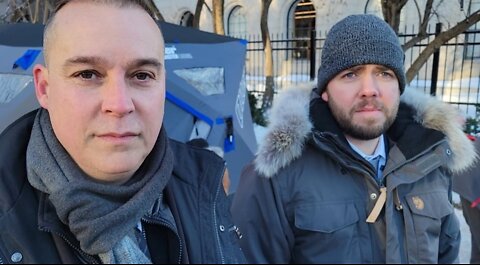 Mark & Adam of The Democracy Fund Talking to People in Ottawa