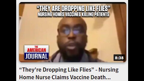 “They’re Dropping Like Flies” -- Nursing Home Nurse Claims Vaccine Death Coverup