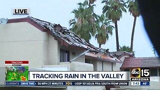 Morning light unveils damage around the Valley