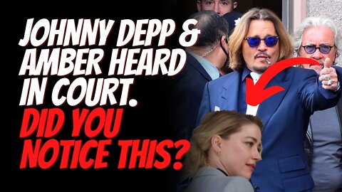 Johnny Depp's $100million Defamation Trial Against Amber Heard Begins. What I Noticed in This Video!
