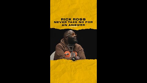 @richforever Never take NO for an answer.