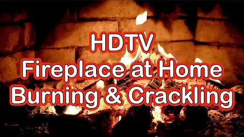 🔥 HD Fireplace at Home, wood burning & fire crackling