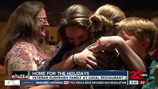 Veteran returns home for the holidays