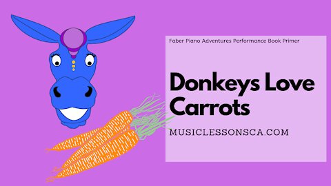 Piano Adventures Performance Book Primer - Donkeys Love Carrots