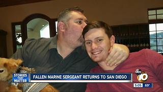 Fallen Marine Sergeant returns to San Diego