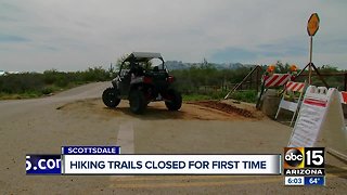 5 hiking trails in Scottsdale closed due to muddy pathways