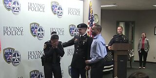 Officer gets surprise during ceremony