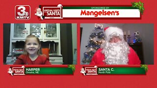 Virtual Santa visit with Harper