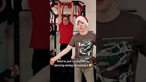 Tried a Christmas Dance to try and put my dad off his workout 🤣 #christmasdance