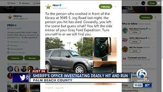Elderly man hit and killed in front of west Boynton Beach library