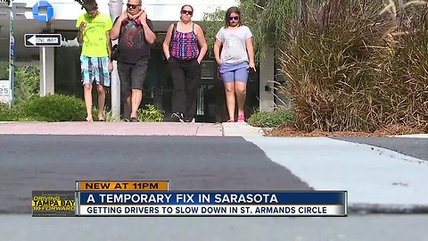 State officials plan to install speed tables around St. Armands Circle for safety | Driving Tampa Bay Forward