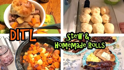 DITL | Homemade Rolls & Beef Stew | Chit Chat | Family of 5 | Mom Life