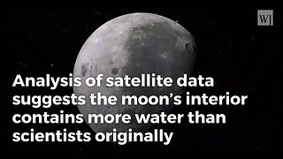 Newly-Discovered Water On Moon Could Aid Future Missions