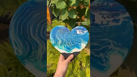 🌸 Tropical heart painting