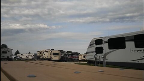 Somber at the campground