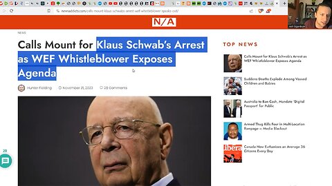 KLAUS SCHWAB TO BE ARRESTED? - WEF Whistleblower SPEAKS OUT!