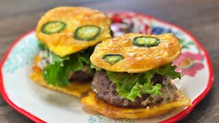 Keto Jalapeno Popper Stuffed Burgers