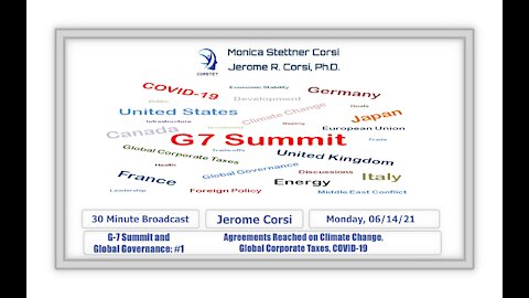 Corstet: G7 Summit - Agreements Reached on Climate Change, Global Corporate Taxes, COVID-19